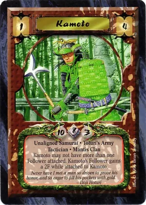 Kamoto [v.1: flavor text in itallics]