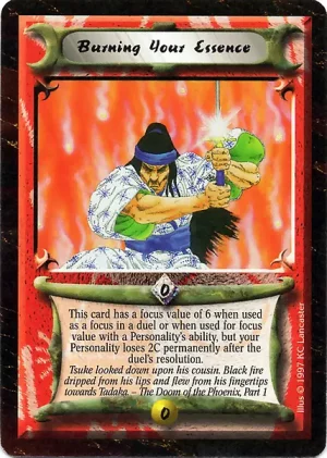 Burning Your Essence