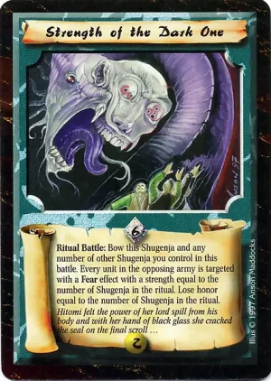 Strength of the Dark One