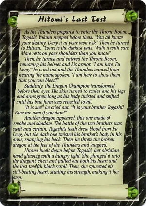 The Mountain Keep of the Dragon (story back)