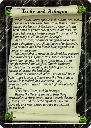 The Ancestral Home of the Lion (story back)