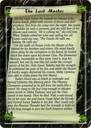 The Sacred Temple of the Phoenix (story back)