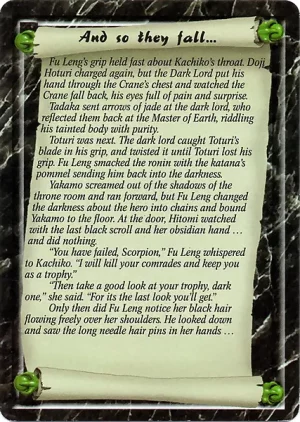 Yogo Junzo's Army (story back)