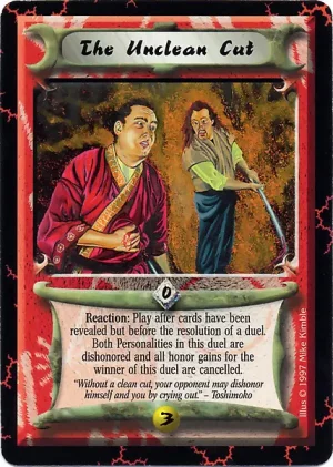 The Unclean Cut