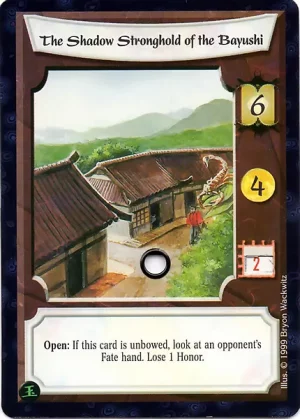 The Shadow Stronghold of the Bayushi (with Honor wheel)