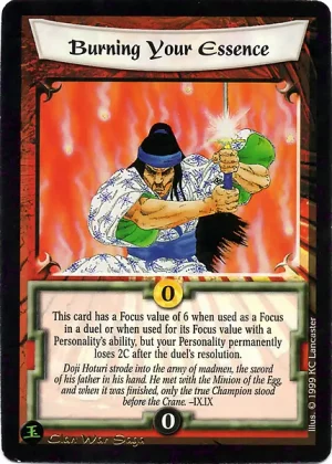 Burning Your Essence