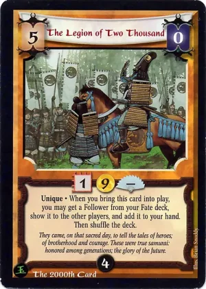 The Legion of Two Thousand (The 2000th Card)