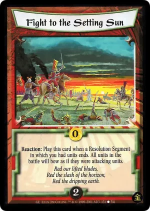 Fight to the Setting Sun