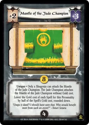 Mantle of the Jade Champion FOIL