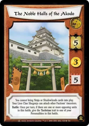 The Noble Halls of the Akodo