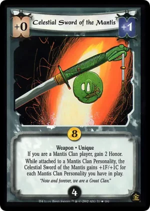 Celestial Sword of the Mantis