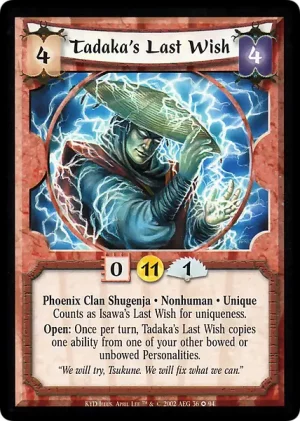 Tadaka's Last Wish