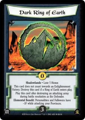 Dark Ring of Earth