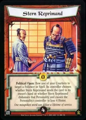 Stern Reprimand
