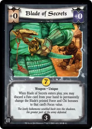 Blade of Secrets (SH41)