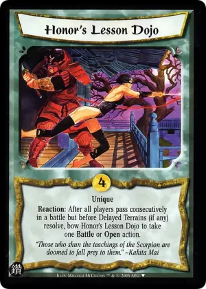Honor's Lesson Dojo (alt art)