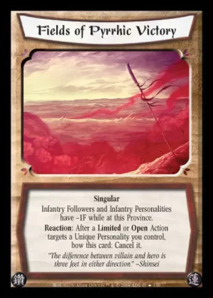 Fields of Phyrric Victory
