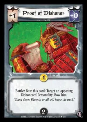 Proof of Dishonor