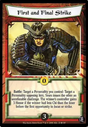 First and Final Strike (DF22)