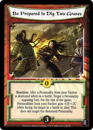 Be Prepared to Dig Two Graves (DF37)