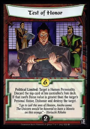 Test of Honor FOIL