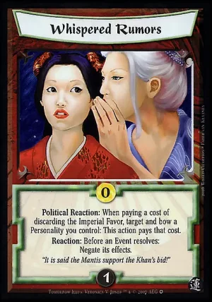 Whispered Rumors FOIL