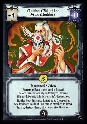 Golden Obi of the Sun Goddess XP FOIL
