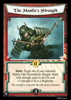 The Mantis’s Strength