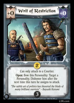 Writ of Restriction