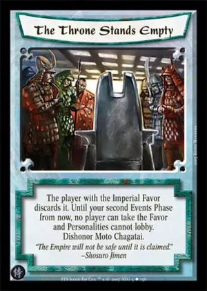 The Throne Stands Empty