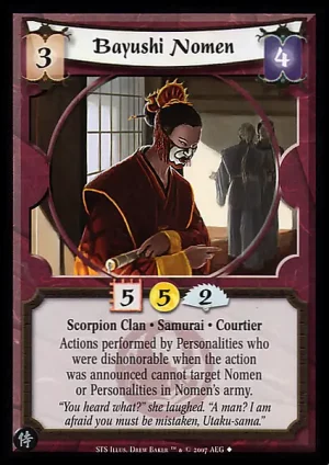 Bayushi Nomen (Drew Baker)