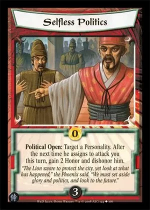 Selfless Politics