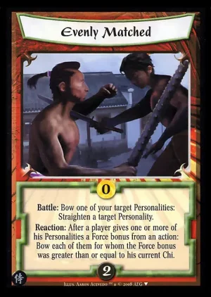 Evenly Matched ***ALT ART