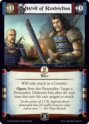 Writ of Restriction