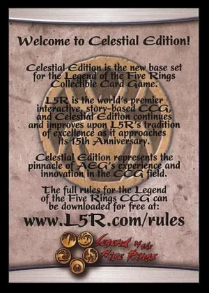 Welcome to Celestial Edition (Spider Clan)