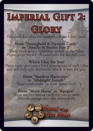 Imperial Gift 2: Glory (contents)