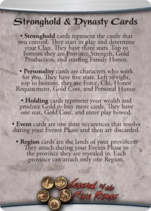 Stronghold & Dynasty Cards