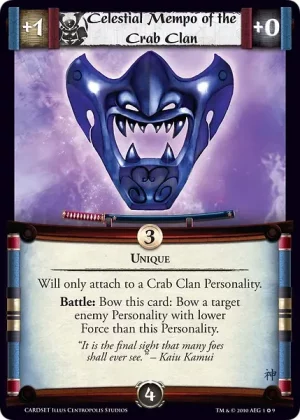 Celestial Mempo of the Crab Clan