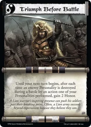 Triumph Before Battle
