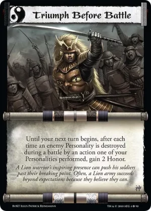 Triumph Before Battle