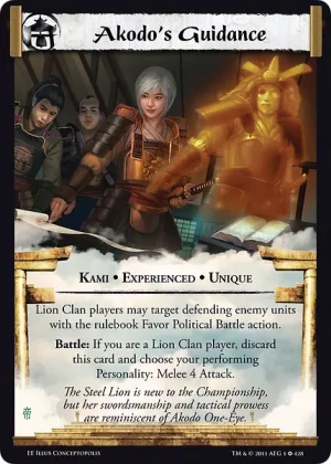 Akodo’s Guidance XP