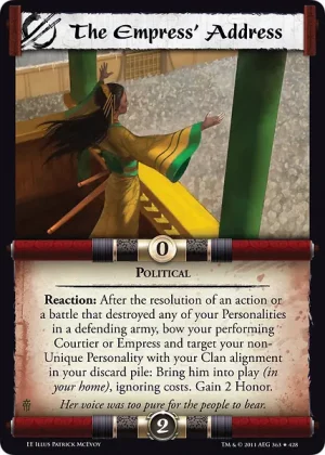 The Empress’ Address
