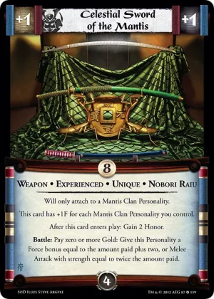 Celestial Sword of the Mantis XP