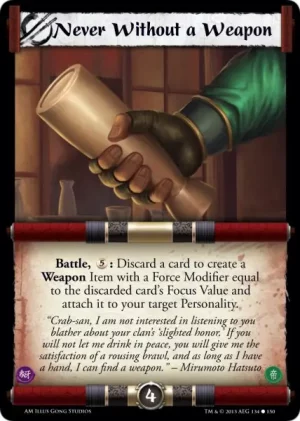 Never Without a Weapon