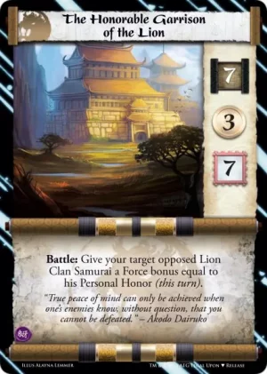 The Honorable Garrison of the Lion (2S) FOIL