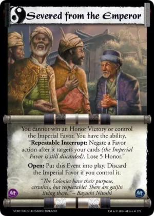 Severed from the Emperor