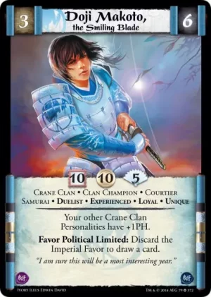 Doji Makoto, the Smiling Blade XP