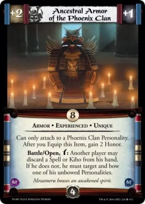 Ancestral Armor of the Phoenix Clan XP