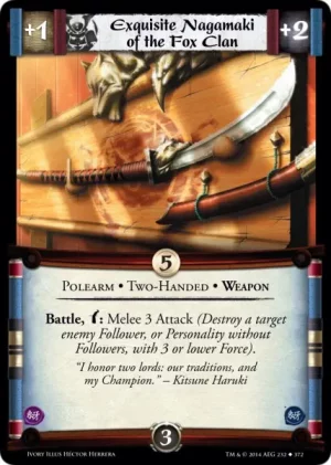 Exquisite Nagamaki of the Fox Clan