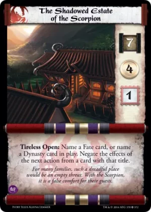 The Shadowed Estate of the Scorpion (2S)